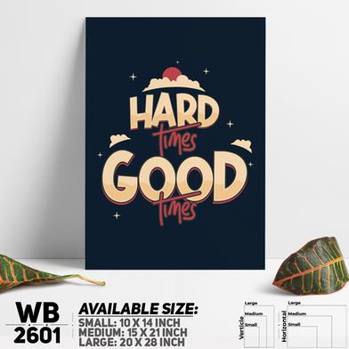 DDecorator Hard Times Good Times - Motivational Wall Board And Wall Canvas image