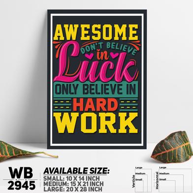 DDecorator Hard Work Only - Motivational Wall Board and Wall Canvas image