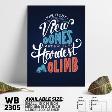 DDecorator Hardest Climb - Travel - Motivational Wall Board And Wall Canvas image