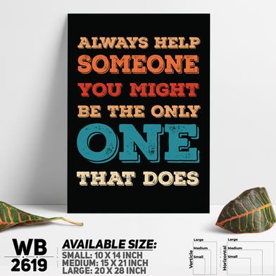 DDecorator Help Someone - Motivational Wall Board And Wall Canvas image