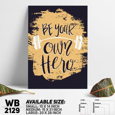 DDecorator Hero - Gym - Motivational Wall Board and Wall Canvas image