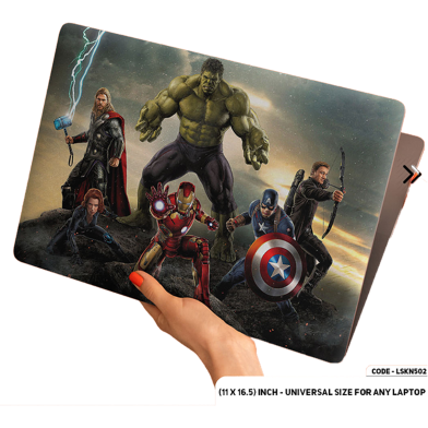 DDecorator Hulk - Iron Man - Thor - Captain America Laptop Sticker image