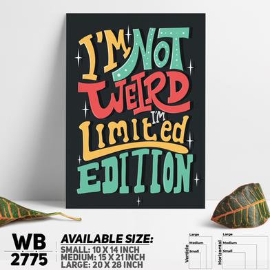DDecorator I'm Not Weird - Motivational Wall Board and Wall Canvas image