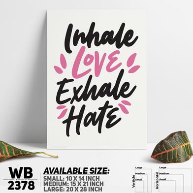 DDecorator Inhale Love - Motivational Wall Board And Wall Canvas image