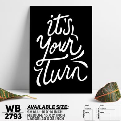 DDecorator It'd Your Turn - Motivational Wall Board and Wall Canvas image