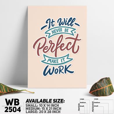 DDecorator It'll Never Be Perfect - Motivational Wall Board And Wall Canvas image