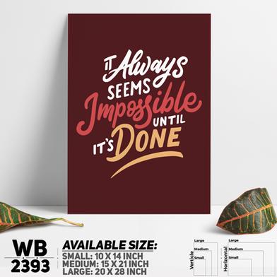DDecorator It's Not Impossible - Motivational Wall Board and Wall Canvas image