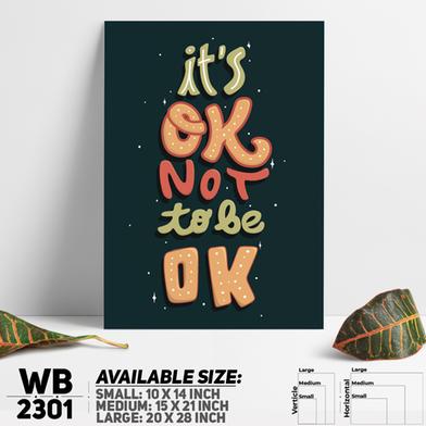 DDecorator It's OK Not To Be OK - Motivational Wall Board And Wall Canvas image