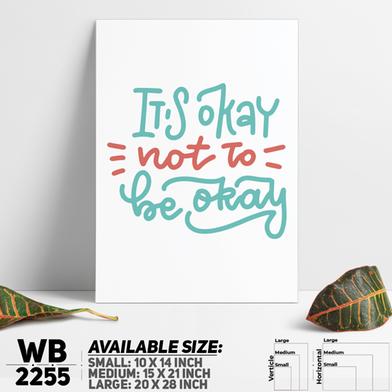 DDecorator It's Okay To Not Okay - Motivational Wall Board and Wall Canvas image