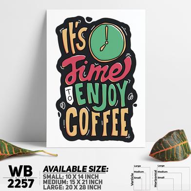 DDecorator It's Time For Coffee - Motivational Wall Board and Wall Canvas image