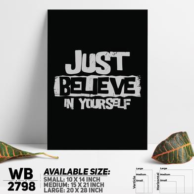 DDecorator Just Believe In Yourself - Motivational Wall Board and Wall Canvas image