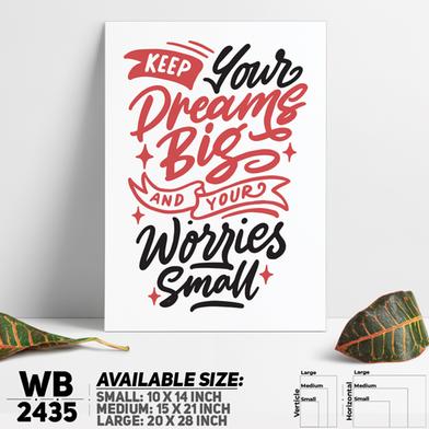 DDecorator Keep Dreaming Big Wall Board and Wall Canvas image