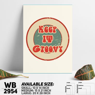 DDecorator Keep It Groovy - Motivational Wall Board and Wall Canvas image