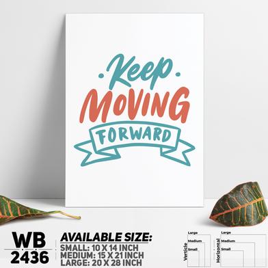 DDecorator Keep Moving Forward - Motivational Wall Board and Wall Canvas image