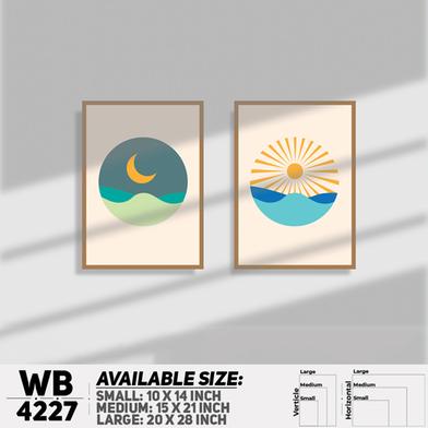 DDecorator Landscape And Horizon Design (Set of 2) Wall Board And Wall Canvas image