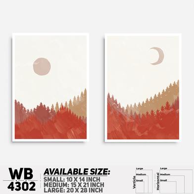 DDecorator Landscape And Horizon Design (Set of 2) Wall Board And Wall Canvas image