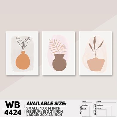 DDecorator Landscape And Horizon Design (Set of 3) Wall Board And Wall Canvas image