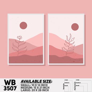 DDecorator Landscape Horizon Art (Set of 2) Wall Board And Wall Canvas image