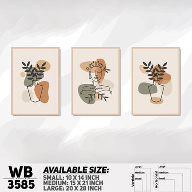 DDecorator Leaf And Line Art ArtWork Wall Decor image