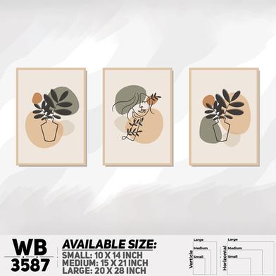 DDecorator Leaf And Line Art ArtWork Wall Decor image
