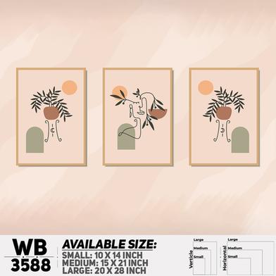 DDecorator Leaf And Line Art ArtWork Wall Decor image
