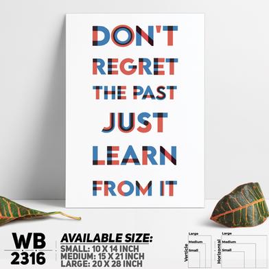 DDecorator Learn From The Past - Motivational Wall Board And Wall Canvas image
