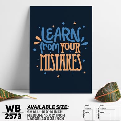 DDecorator Learn From Your Mistakes - Motivational Wall Board And Wall Canvas image