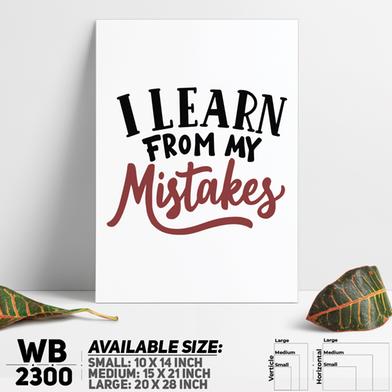 DDecorator Learn From Your Mistakes - Motivational Wall Board And Wall Canvas image