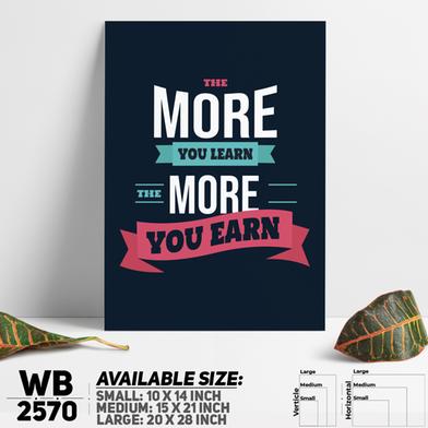 DDecorator Learn More Earn More - Motivational Wall Board And Wall Canvas image
