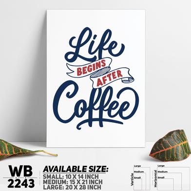DDecorator Life Begins After Coffee - Motivational Wall Board and Wall Canvas image