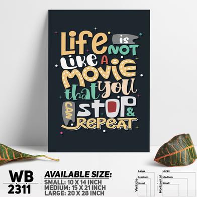 DDecorator Life Is Life - Motivational Wall Board And Wall Canvas image