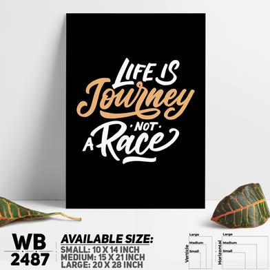 DDecorator Life Is Not A Race - Motivational Wall Board and Wall Canvas image