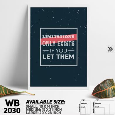 DDecorator Limitation - Motivational Wall Board and Wall Canvas image