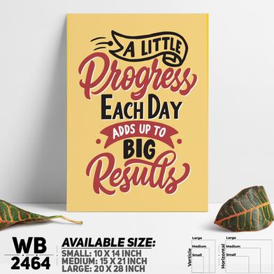 DDecorator Little Proggess Big Result - Motivational Wall Board and Wall Canvas image