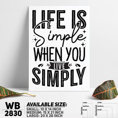 DDecorator Live Is Simple - Motivational Wall Board and Wall Canvas image