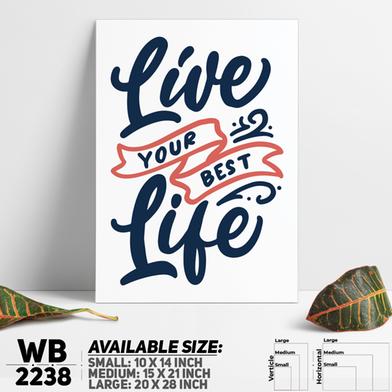 DDecorator Live Your Best Life - Motivational Wall Board and Wall Canvas image