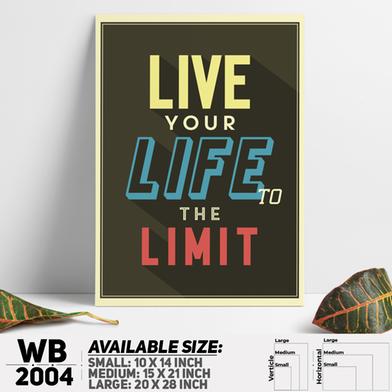 DDecorator Live Your Life - Motivational Wall Board and Wall Canvas image