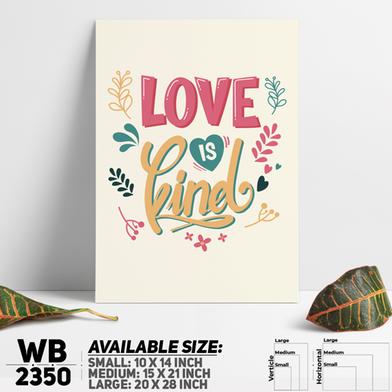 DDecorator Love Is Kind - Motivational Wall Board And Wall Canvas image