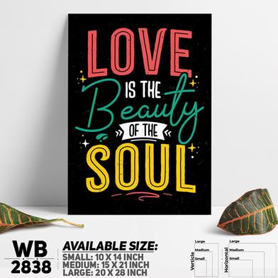 DDecorator Love Is Soul - Motivational Wall Board and Wall Canvas image