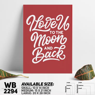 DDecorator Love You to The Moon - Romantic - Motivational Wall Board And Wall Canvas image