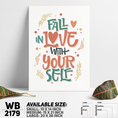 DDecorator Love Yourself - Motivational Wall Board and Wall Canvas image