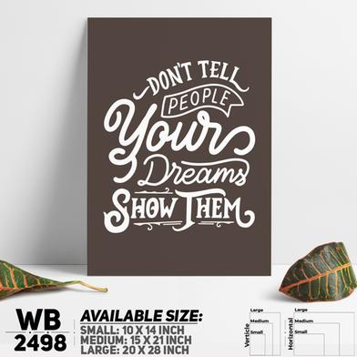 DDecorator Make Dream Happen - Motivational Wall Board And Wall Canvas image