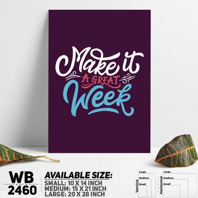 DDecorator Make It a Great Week - Motivational Wall Board and Wall Canvas image