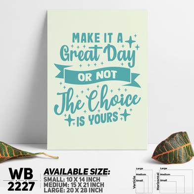 DDecorator Make it a Great Day - Motivational Wall Board and Wall Canvas image