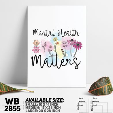 DDecorator Mental Health Matters - Motivational Wall Board and Wall Canvas image