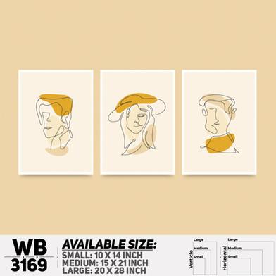 DDecorator Modern Leaf One Line Art ArtWork Wall Decor image
