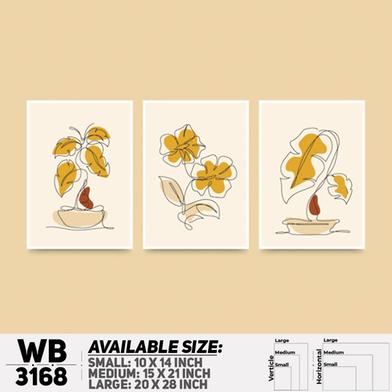 DDecorator Modern Leaf One Line Art ArtWork Wall Decor image