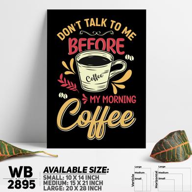 DDecorator Morning Coffee - Motivational Wall Board and Wall Canvas image