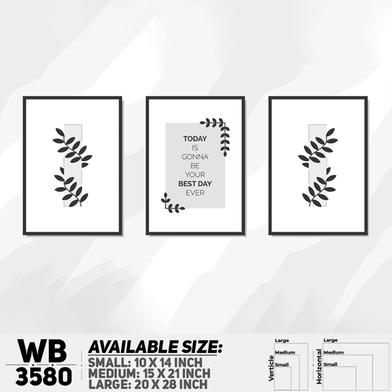 DDecorator Motivational And Flower (Set of 3) Wall Board And Wall Canvas image