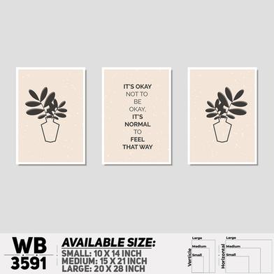 DDecorator Motivational And Leaf Artwork Wall Decor image